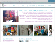 Tablet Screenshot of edinburghdrawingschool.co.uk